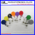 Customized Logo Cheapest Plastic Round Badge Reels Holder (EP-BH112-118)